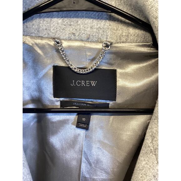 J.Crew Cocoon women's coat in Italian stadium-cloth wool in a grey size -10 - Picture 2 of 6